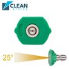 Clean Strike Pressure Washer Spray Nozzle Tips, 25-Degree Green, 1/4 Inch 5PK (2.0 Orifice) CS-1038